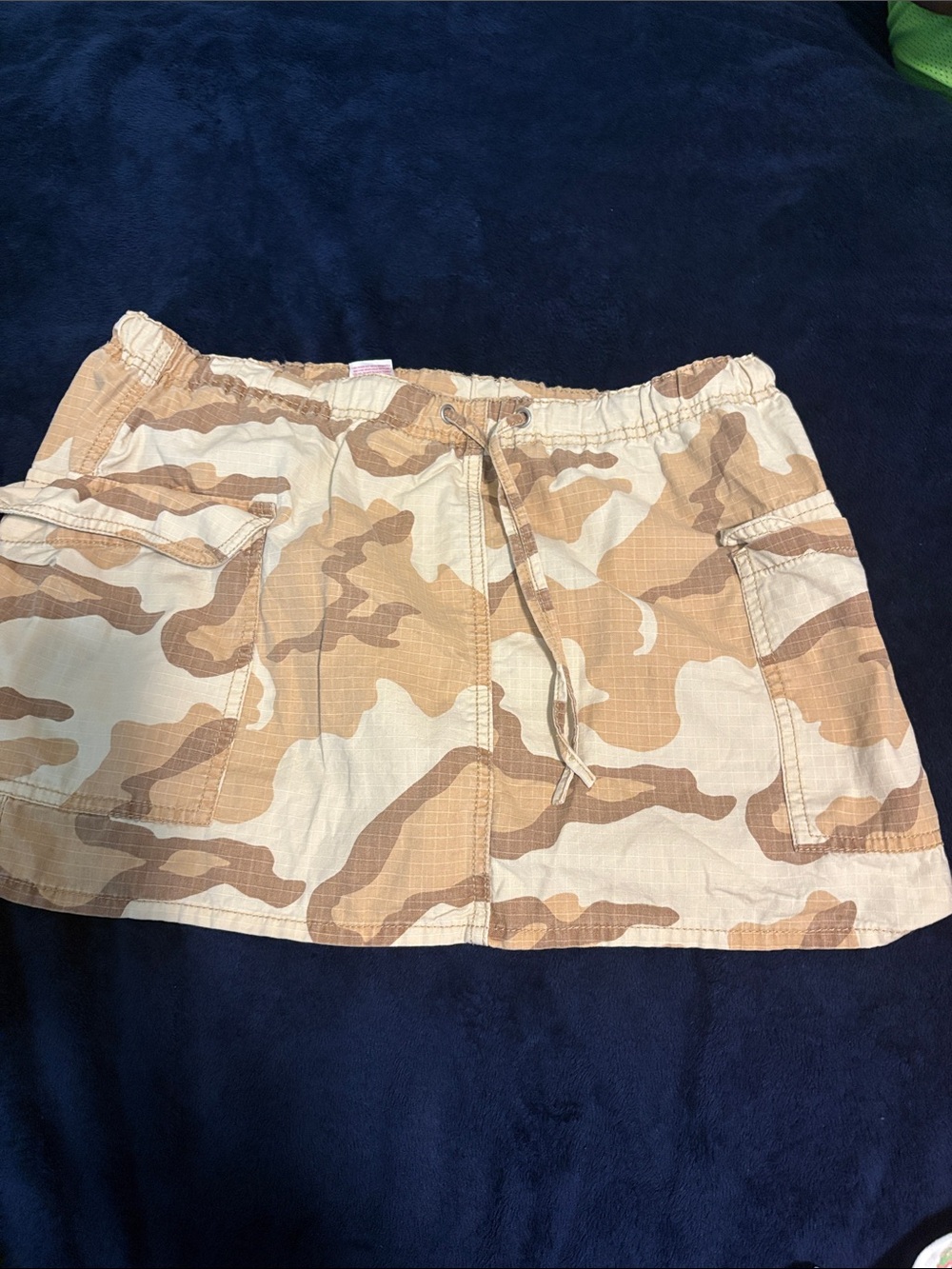 NOBO Beige Tan Camo Bermuda Skirt